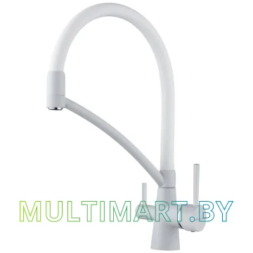 Смеситель Paulmark Siegen Si213111-431TW (белый матовый)